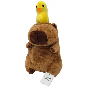 Soft toy Special Gift Kapibara with duck plush 30 cm