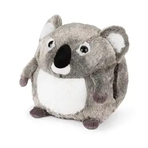 Decorative pillow DAY Cozy Noxxiez Koala, grey/white plush cover, novelty shape