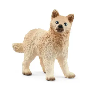 Plush Arctic Wolf Cub soft toy Schleich WILD LIFE, multicolour, for ages 3+