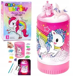 Plush LED Unicorn in Jar LEANToys - soft toy with LED light