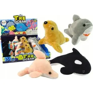 Plush Sea Animal Soft Toy set by LEANToys – Mini Pluszak, 4 models