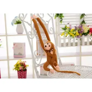 Plush Monkey with Baby 70 cm soft toy by LEANToys