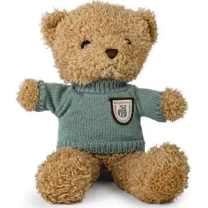 Soft toy Daffi brown teddy bear 22 cm with mint sweater