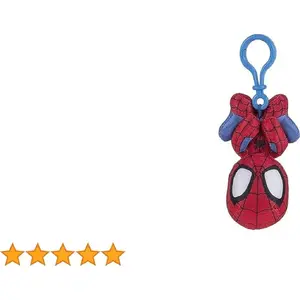 Plīša piekaramais rotaļlieta SPIDEY SPIDEY ar klipšu stiprinājumu un cilpu
