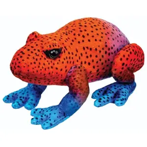 Plush frog toy Beppe Żaba red 13 cm soft toy