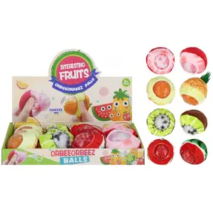 Plush Fruit Squeeze Toy 7 cm, mega creative (YC894) – assorted mix, display box