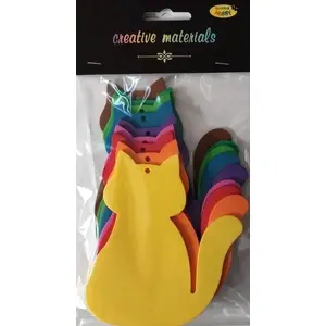 Foam Cat Figures Sandy 9×11 cm set of 9 pieces