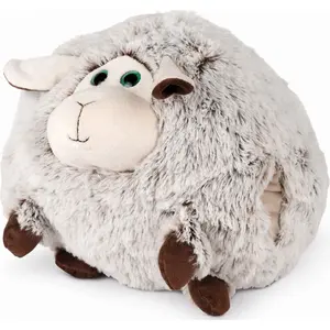 Plush Hand Warmer and Pillow DAY Noxxiez HW705-2 — sheep design, soft plush handheld heating pad