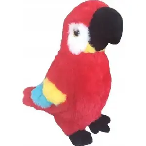 Soft toy Beppe parrot (scarlet macaw) 20 cm plush bird, model 611875