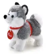 Soft toy Trudi Husky plush dog by Trudi, model 51010, fabric construction, suitable for children and collectors