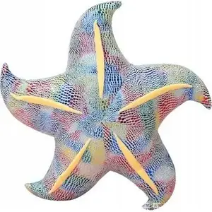Plush Starfish Toy LEANToys 20 cm Blue Soft Cushion
