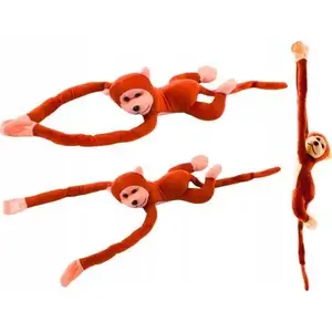 Plush Toy LEANToys Monkey with Sound Orange 80 cm