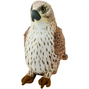 Plush Cuddly Toy Bird LEANToys Falcon Brown 30 cm