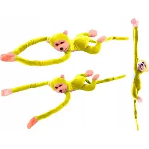 Plush Toy LEANToys Monkey with Sound 80 cm, Yellow