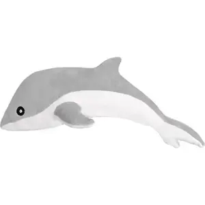 Soft toy plush dolphin LEANToys Maskotka Pluszowy Delfin Szary 70 cm