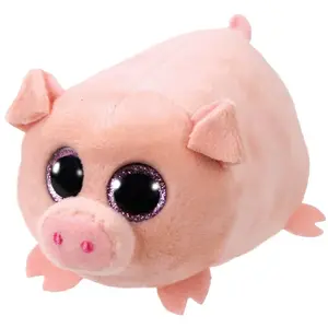 Soft toy pig Ty Curly plush character, small collectible stuffed animal