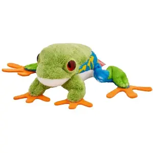 Plush Tree Frog Beppe 10 cm — blue and yellow soft toy