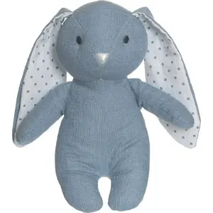 Мягкая игрушка Teddykompaniet плюшевая зайка Elina, синяя, 20 см