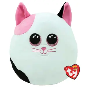 Rotaļlietu kaķis TY Squish a Boos Muffin — interaktīvs ar skaņu, plīša 14 cm