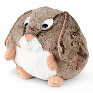 Decorative pillow DAY Cozy Noxxiez Bunny, round plush cover, multicolour
