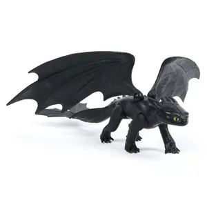 Soft toy action figure Spinmaster Toothless 12" — DreamWorks How to Train Your Dragon, multicolour, for ages 4+