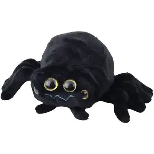 Plush Cuddly Toy Insect Spider Black 30 cm, LEANToys