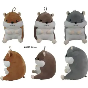 Plush Hamster Soft Toy Sunday Chomik 20 cm MIX — assorted colors, 20 cm height