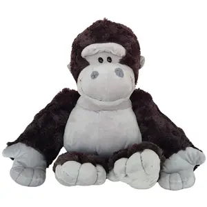 Plush Toy LEANToys Gorilla Dark Gray 22 cm Soft Toy Plushie