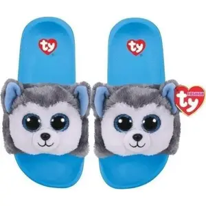 Ty TY Slush plush slipper gray husky, model 311230 by ty