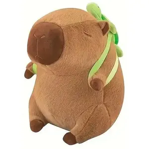 Plush Capybara with Backpack No name B48Y Soft Toy, Toy Size Unknown
