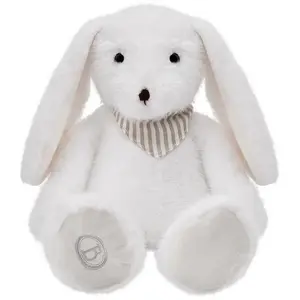 Plīša zaķis Beppe Matteo 27 cm, krēmkrāsas mīkstā rotaļlieta