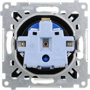 Модуль розетки Kontakt-Simon DGD1.01/49 — DATA с ключом разрешения 16A 250V винтовые клеммы черный матовый