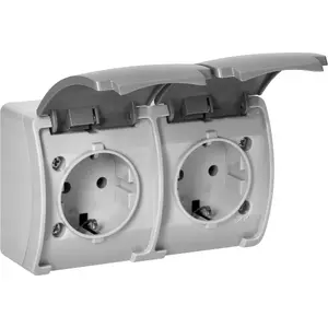 ORNO double Schuko wall socket 2x 2P+Z ORNO OR-OE-7106(GS)/GR