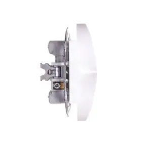 Double electrical outlet with grounding VIKO KARRE model 90964671, white