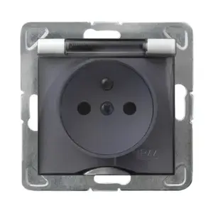 Розетка Ospel GPH-1YZ/m/00/w 16 A IP44 белая, 71×71×44 мм