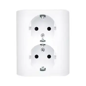 Socket outlet Kontakt-Simon EGSZ2PZ/11 — 2P+Z, 250 V, IP20, white, plastic, 80×41×97 mm