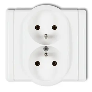 Розетка Karlik FGP-2z, 250 В, 16 А, IP20