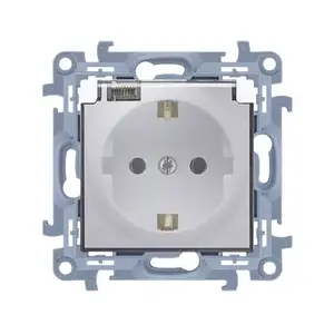 Розетка Kontakt-Simon CGSZ1B.01/11A, IP44, 250 В, белая, 86×86×44 мм