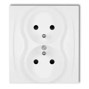 Розетка электрическая Karlik LGP-2z 250 В 16 А IP20
