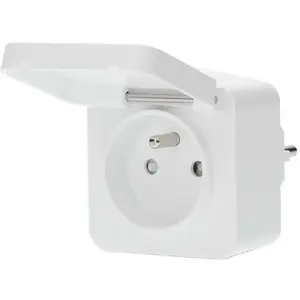 Smart plug Nedis ZBPO130EWT ZigBee 3.0 smart outlet, remote control, energy monitoring compatible with ZigBee