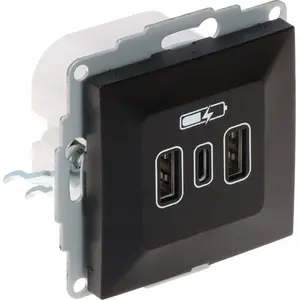 Charging Socket ELEKTROPLAST SANTRA/4108-19/EPN — USB output 5 V DC, 3.4 A