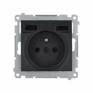 Розетка с блоком питания USB Schneider Electric DGZ1ZUSB2AA.01/49-SIMON54 230 В 16 A