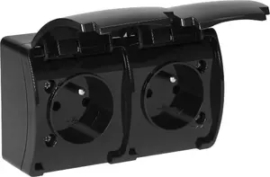 Double Electrical Socket ORNO OR-OE-7106/B 2x 2P+Z Aquatic