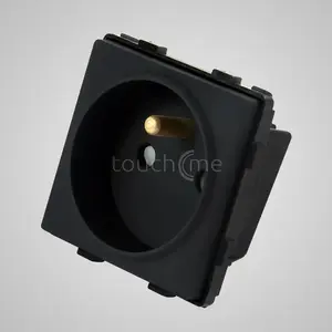 Модульная розетка с USB-зарядкой Touchme TM625B, чёрная