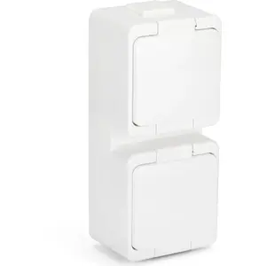 MONTIS double splash-proof socket 2P+Z model MT071V, IP44 protection