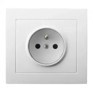 Socket outlet Ospel GP-1WZ/00 16 A IP20 white, 88×39×82 mm