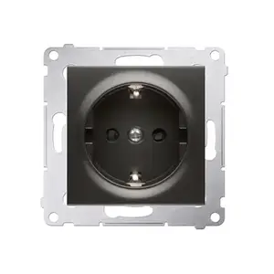 Socket outlet Kontakt-Simon DGSZ1Z.01/48, Anthracite, 250 V, IP20, 75×75×42.5 mm