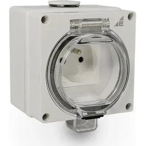 Hermetic Socket ELEKTROPLAST GHN IP66 model 55.66, weatherproof electrical outlet