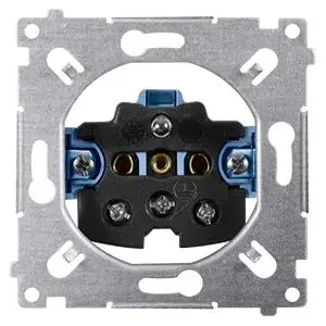 Розетка одиночная Kontakt-Simon Simon 54 с заземлением и шторкой механизм 16A 250V (SGZ1M)