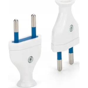 Electrical flat detachable plug MONTIS MT121‑B 2.5A/250V white